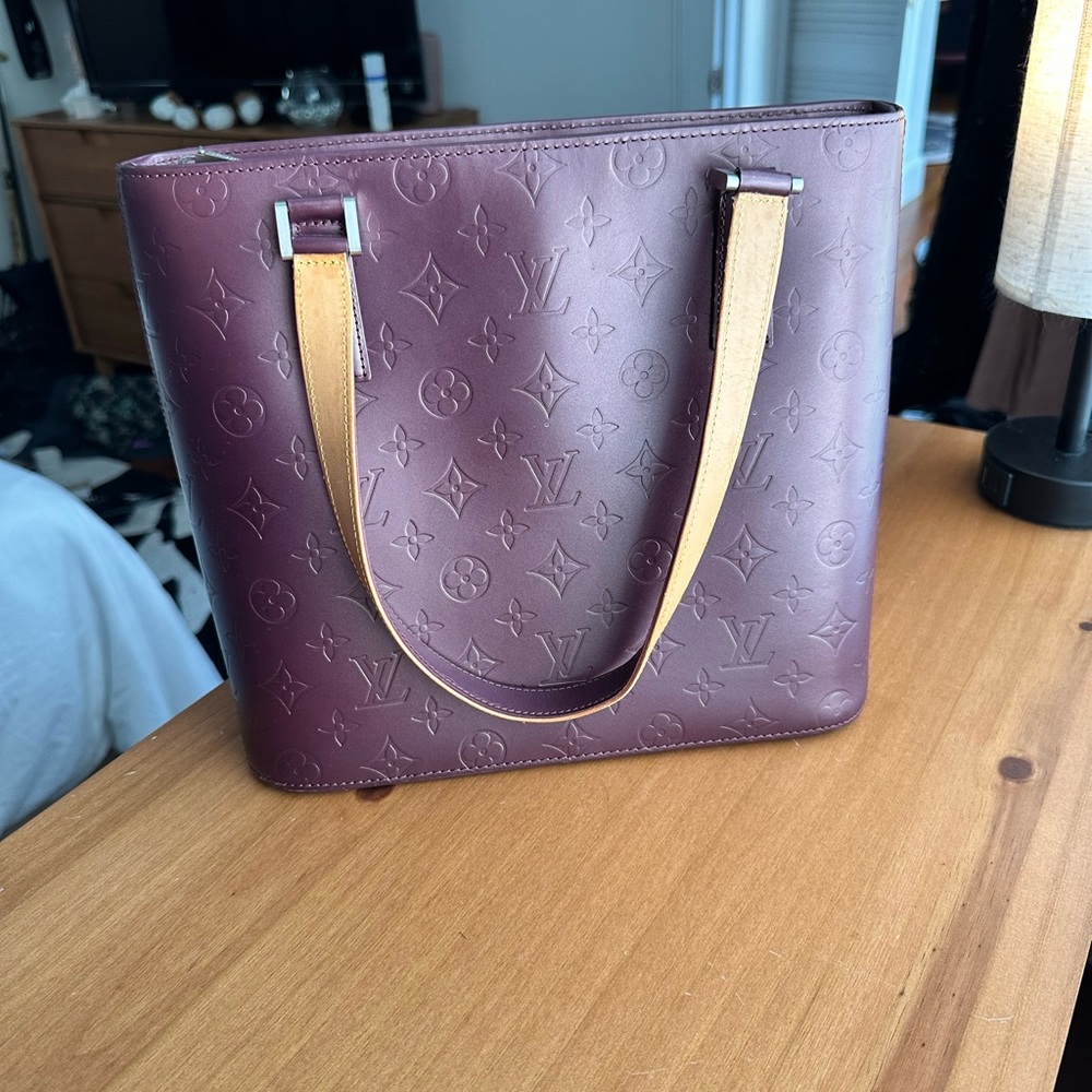 SOLD Louis Vuitton Monogram Mat Stockton Bag Violette color